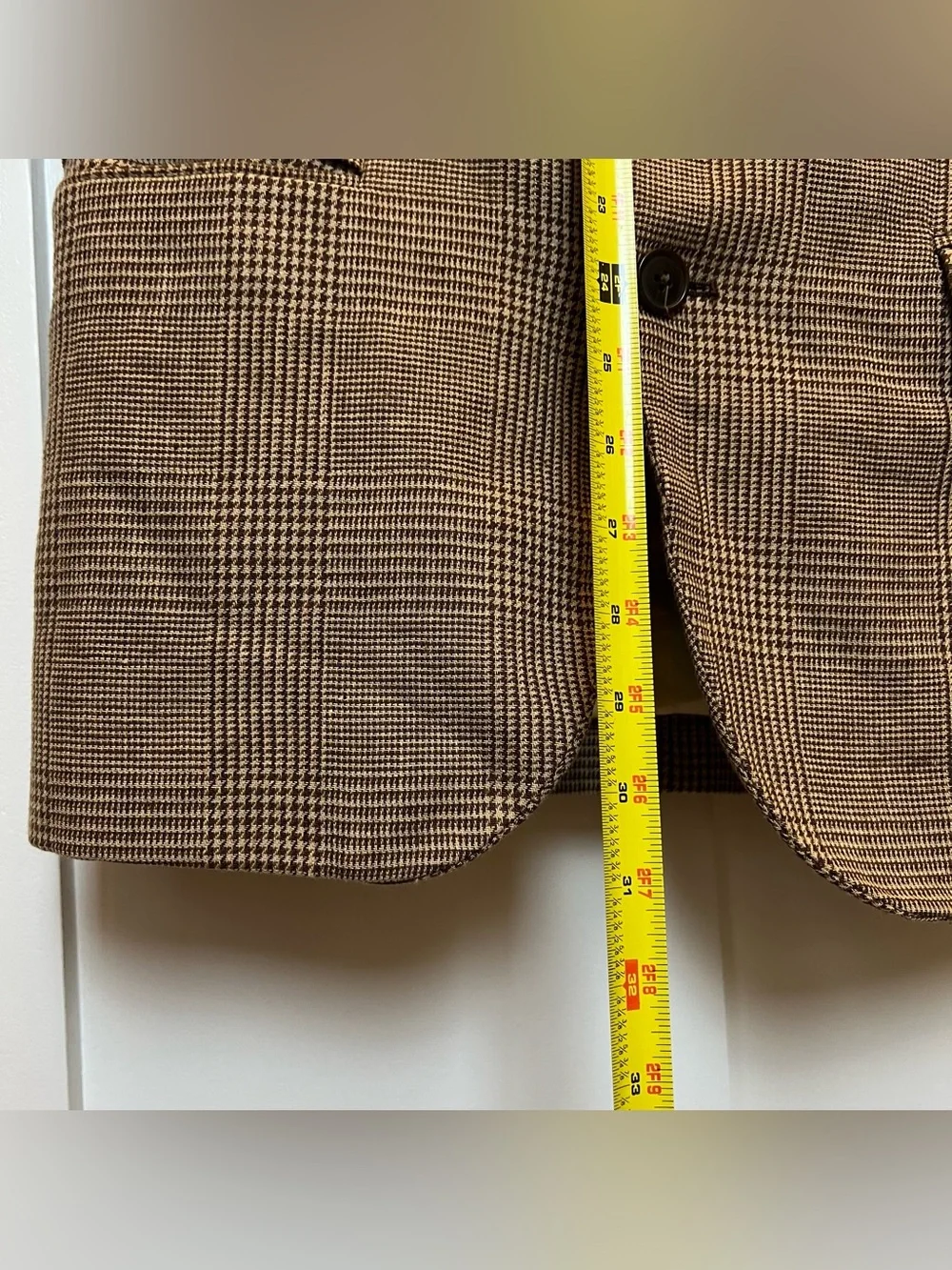 J. Crew Ludlow Blazer Mens 38S Brown Herringbone Linen Cotton Sport Coat Luxury